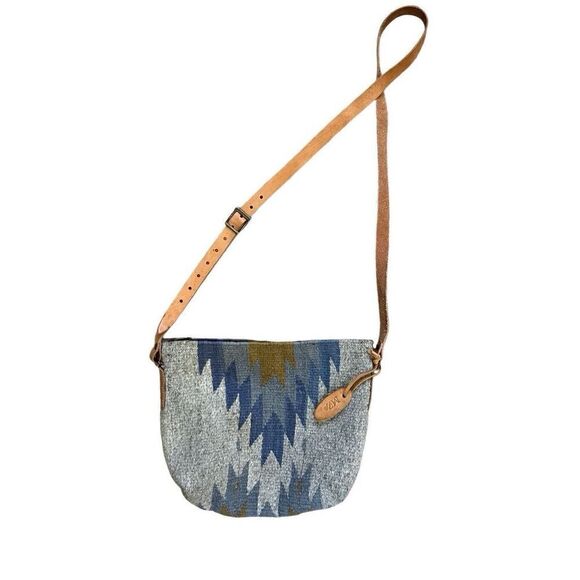MZ Made Zapotec 100% Woven Wool Crossbody Bag Purse Aztec Sky Vega Lightning - Picture 2 of 12